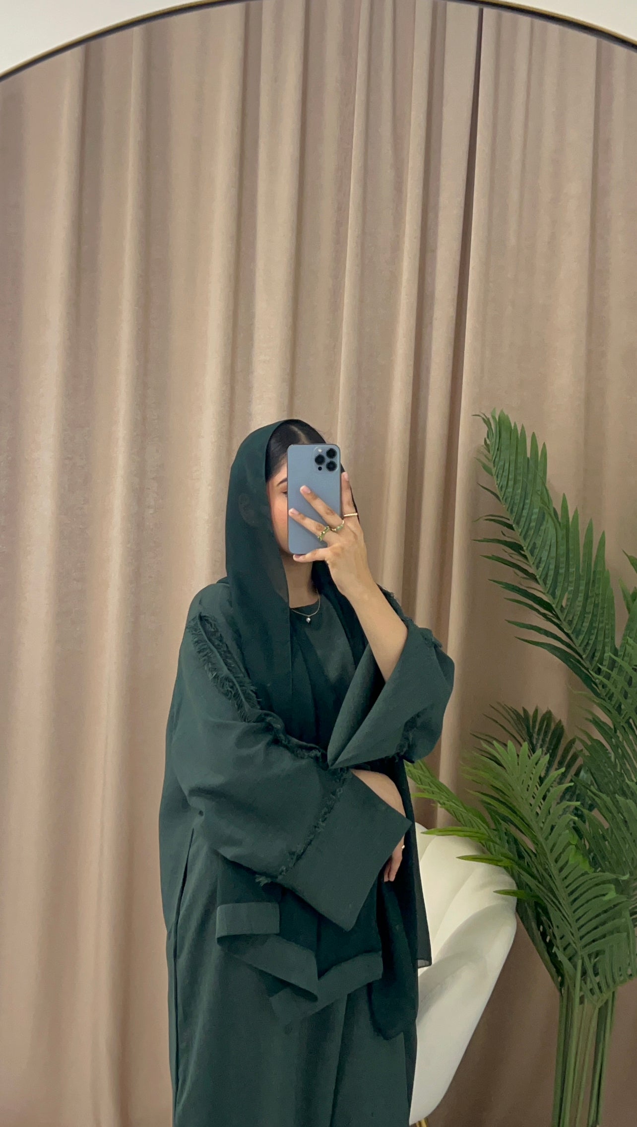 Frayed Split Sleeve Abaya – Alkareem london